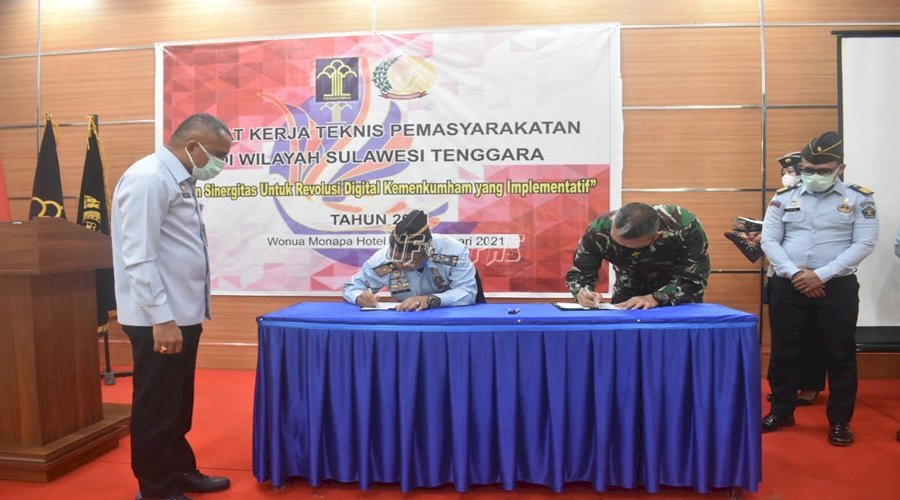 Divpas Kanwil Sultra Teken 5 MoU tentang Keamanan & Pembinaan di Lapas/Rutan