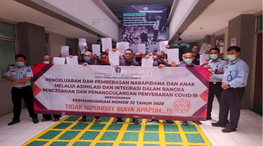 21 WBP LPN Jakarta Jalani Asimilasi di Rumah