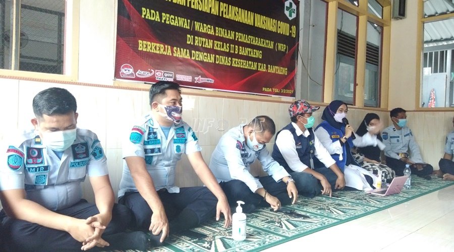 Persiapan Vaksinasi, Rutan Bantaeng Gandeng Dinkes Kab. Bantaeng 