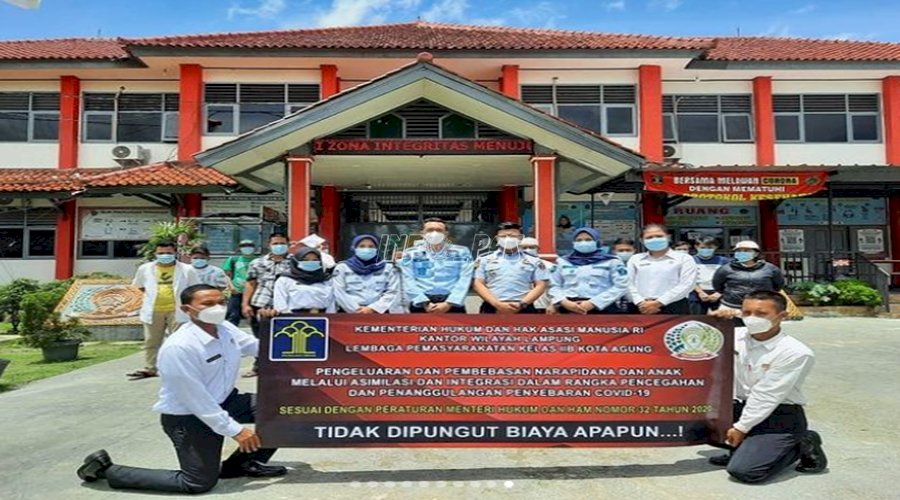Penuhi Syarat, 17 WBP Lapas Kotaagung Dapat Asimilasi