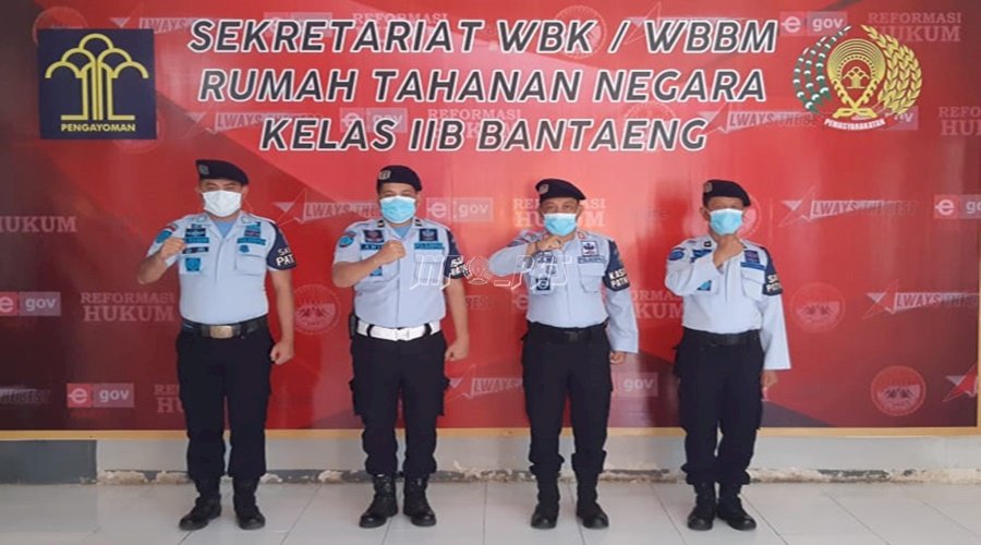 6 Anggota Satops Patnal Rutan Bantaeng Dikukuhkan Secara Virtual