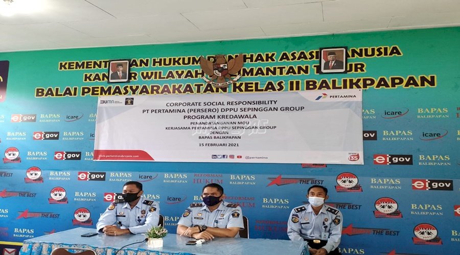 Bapas Balikpapan – Pertamina DPPU Sepingan Group Sepakati Kerja Sama Kredawala