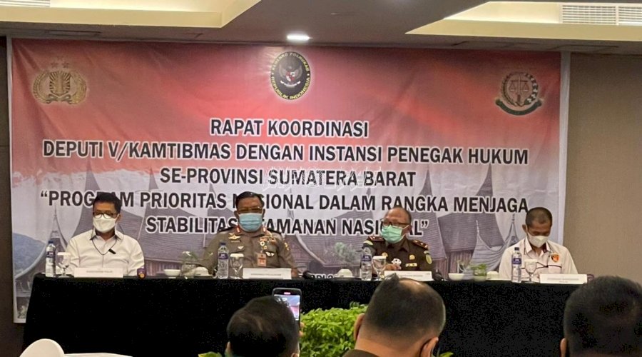 Perwakilan Lapas Padang Hadiri Rakor Deputi V/Kamtibmas se-Sumbar