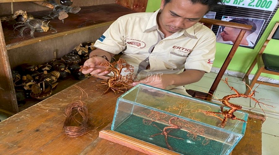 WBP Rutan Kuala Kapuas Sulap Kabel Bekas Jadi Handicraft