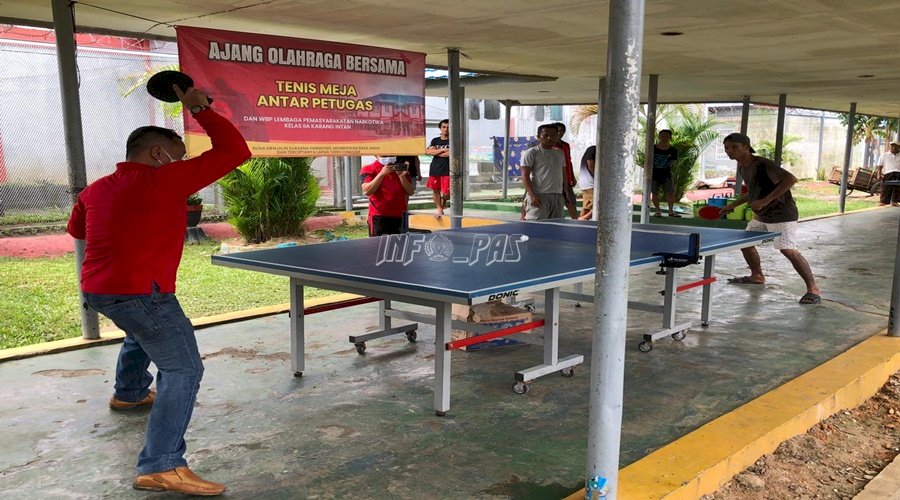 Kalapas Narkotika Karang Intan Buka Kompetisi Tenis Meja Petugas & WBP