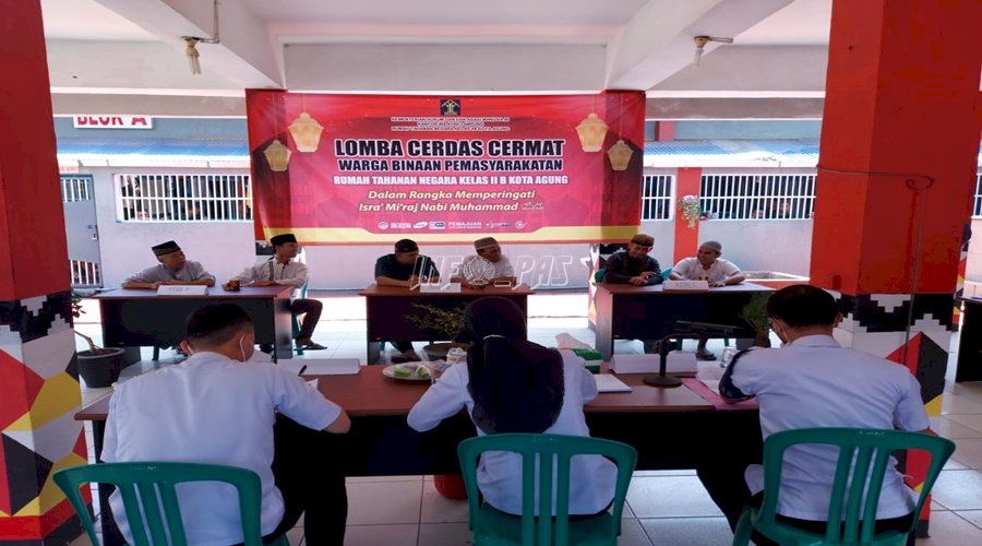 WBP Rutan Kotaagung Antusias Ikuti Lomba Cerdas Cermat