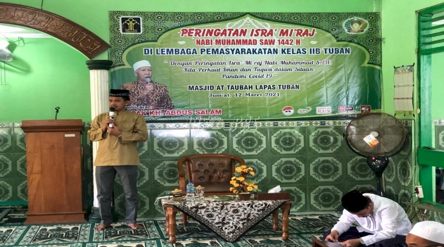 Hikmah Isra Mikraj, WBP Lapas Tuban Doakan COVID-19 Cepat Berakhir