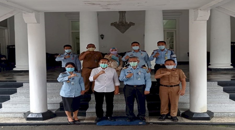 Kalapas Rangkasbitung Dampingi Kakanwil Banten Kunjungi Wakil Bupati Lebak