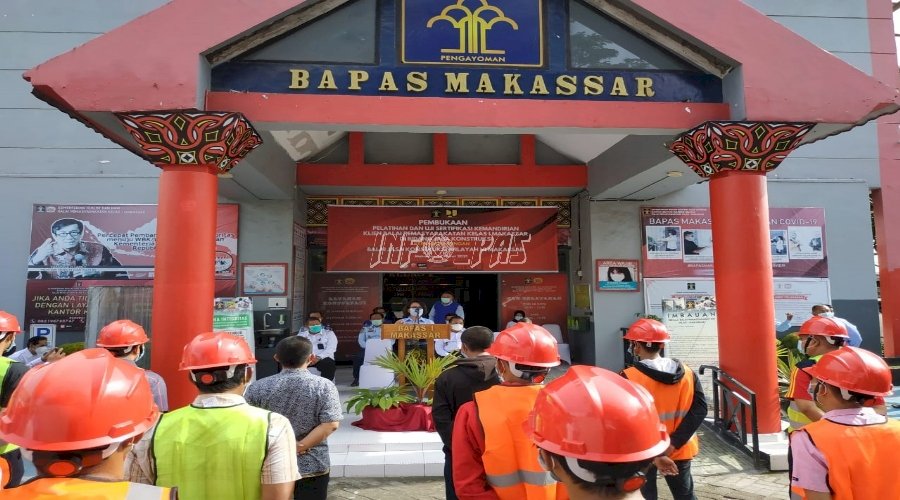 Berdayakan Klien, Bapas Makassar Adakan Pelatihan Jasa Konstruksi