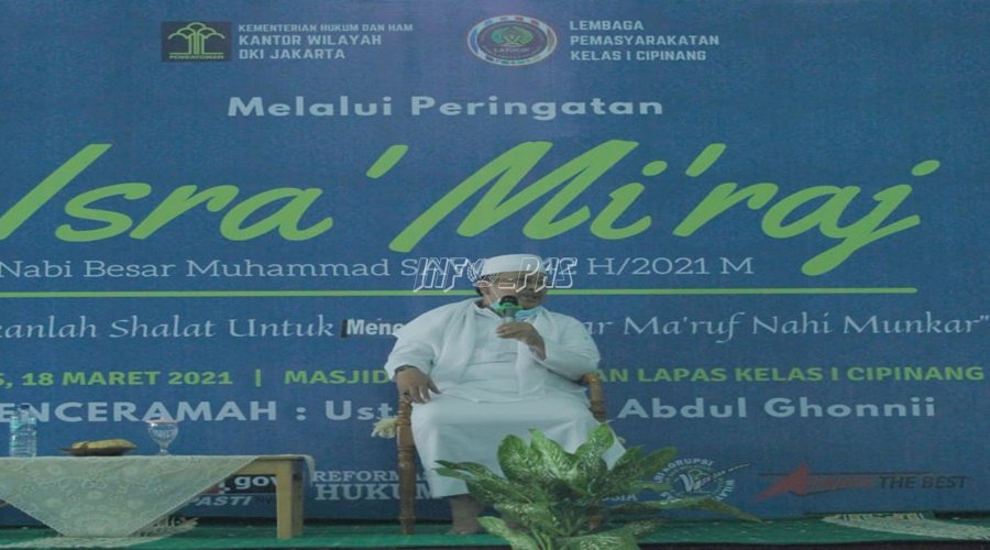 450 WBP Lapas Cipinang Khidmat Peringati Isra Mikraj