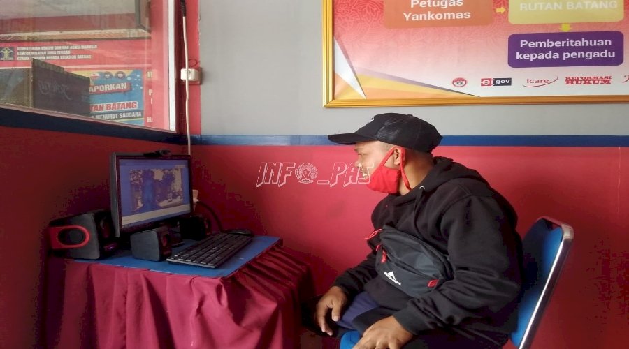Masyarakat Nikmati Layanan Kunjungan Online di Rutan Batang