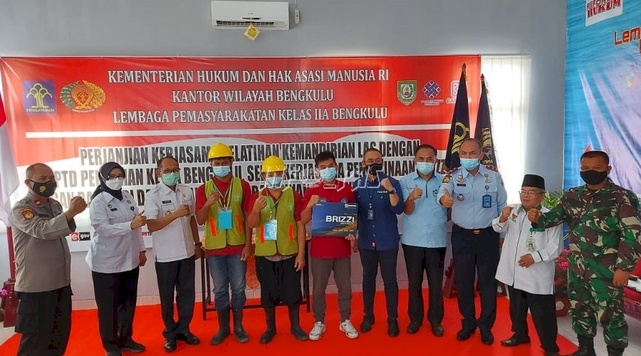 Lahirkan WBP Produktif, Lapas Bengkulu Gandeng BLK Bengkulu