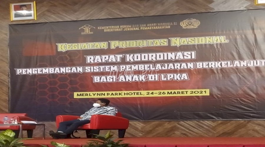 Kepala LPKA Martapura Ikuti Rakor Pengembangan Sistem Pembelajaran Anak