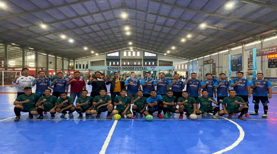 Rutan Kuala Kapuas Beradu Futsal dengan Rutan Marabahan