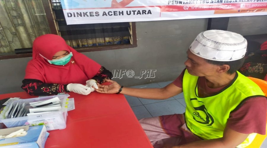 WBP Lapas Lhoksukon Dipastikan Nonreaktif TBC & HIV/AIDS