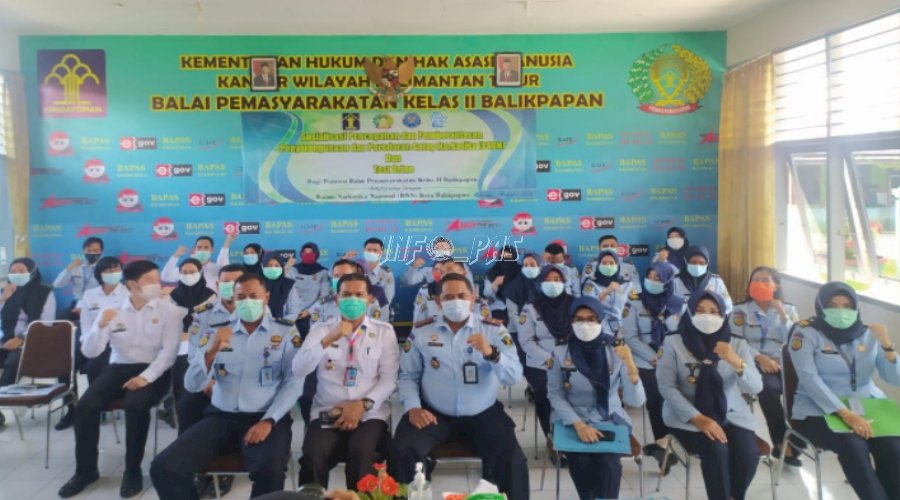 Bapas Balikpapan Gelar Sosialisasi P4GN & Tes Urine Petugas