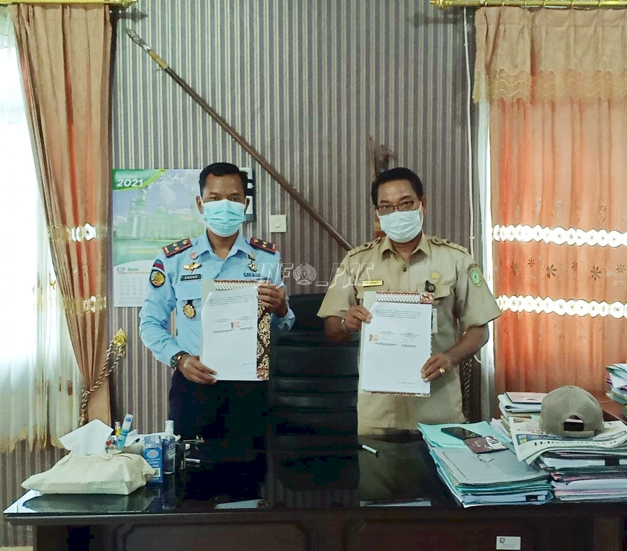Lapas Sampit - Dinas Perikanan Teken PKS Pelatihan Budidaya Ikan Tawar