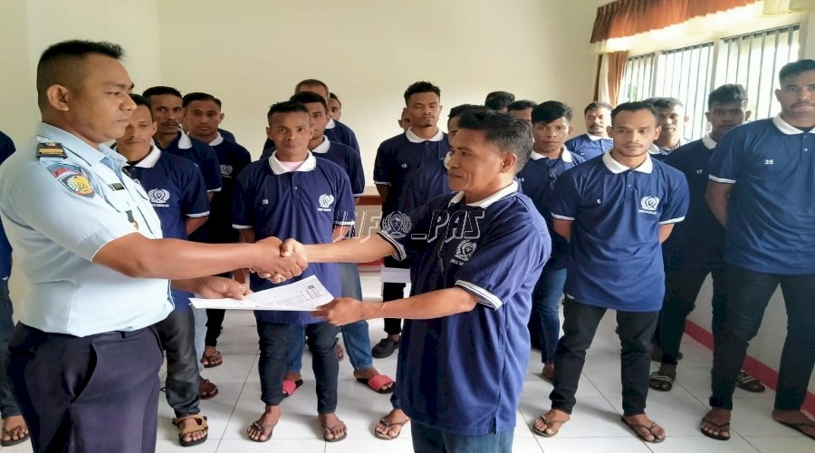 25 WBP Diangkat Jadi Tamping Lapas Saumlaki