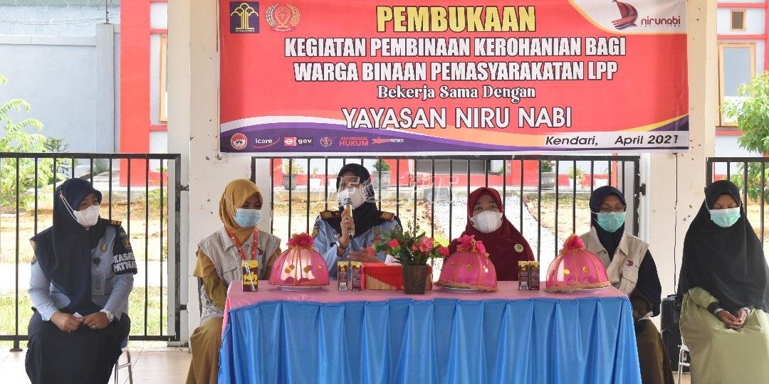 Bersama Yayasan Niru Nabi, LPP Kendari Berikan Pembinaan Kerohanian Bagi WBP