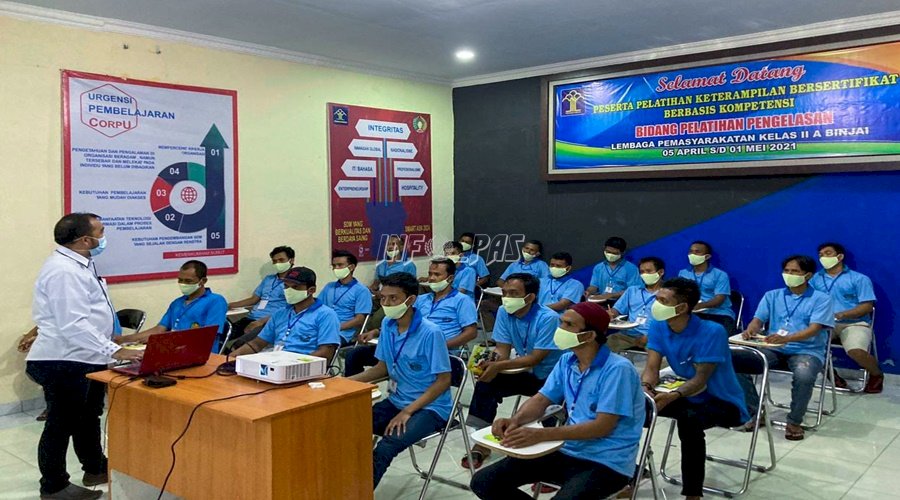 20 WBP Lapas Binjai Dibekali Pelatihan Pengelasan