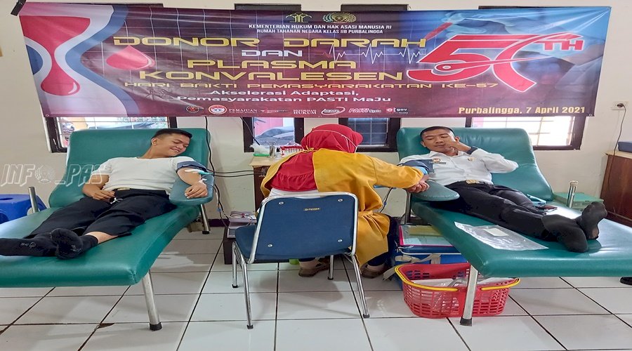 Semarakkan HBP, Jajaran Pemasyarakatan Donorkan Darah