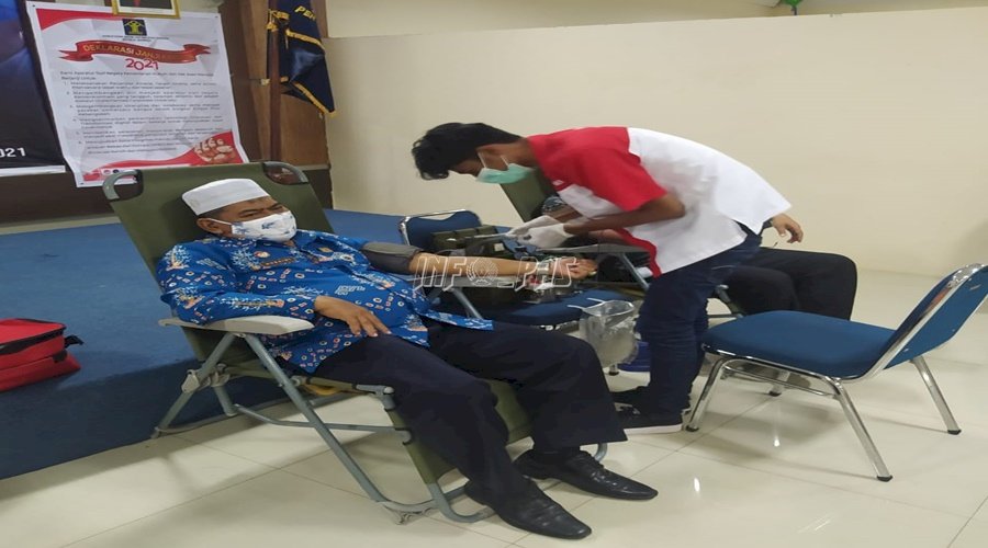 Jajaran Pemasyarakatan Ramai-Ramai Donorkan Darah