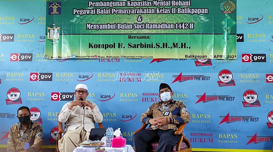 Sambut Ramadan, Bapas Balikpapan Bangun Kapasitas Mental Rohani Jajarannya 