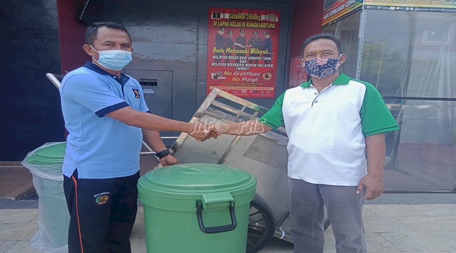 Dukung Go Green, Lapas Rangkasbitung Terima Bantuan Dinas Lingkungan Hidup
