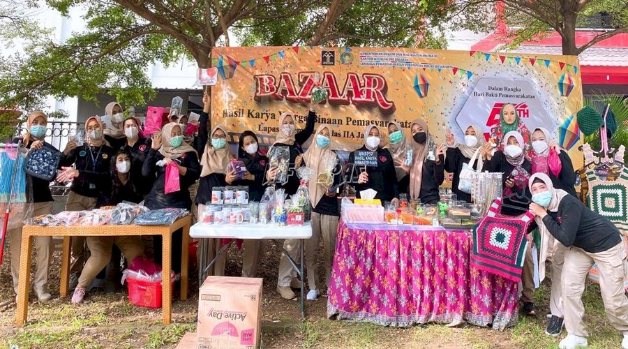 Bazar Karya WBP LPP Jakarta Ramai Diserbu Pengunjung