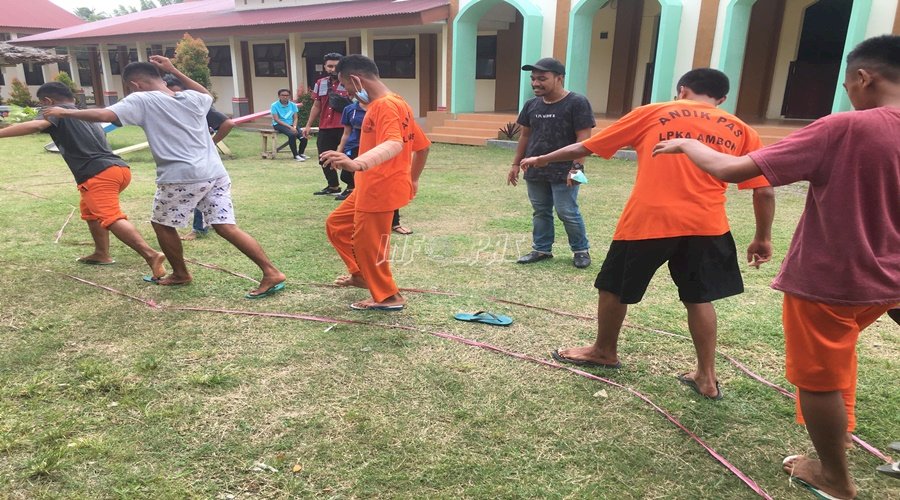 Anak LPKA Ambon Antusias Ikuti Outbound Ceria 