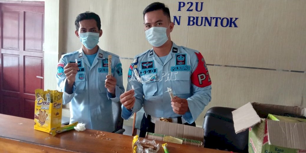 Petugas P2U Rutan Buntok Gagalkan Penyelundupan Narkoba