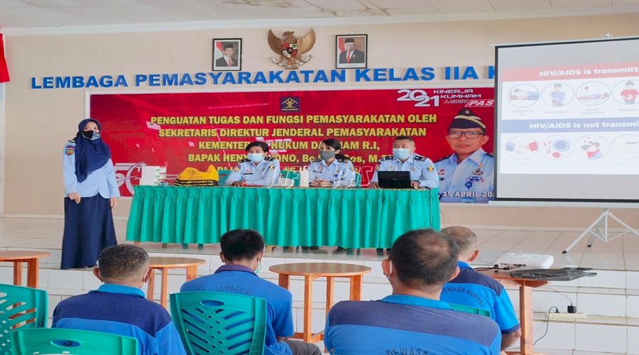 Cegah HIV/AIDS, Lapas Kupang Gelar VCT & Sosialisasi 