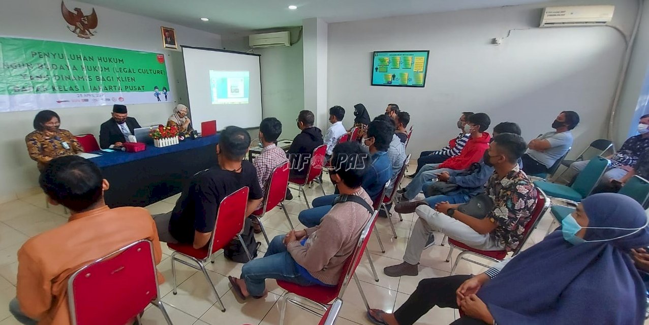 Bapas Jakarta Pusat Ajak Klien Pemasyarakatan Bangun Budaya Hukum 