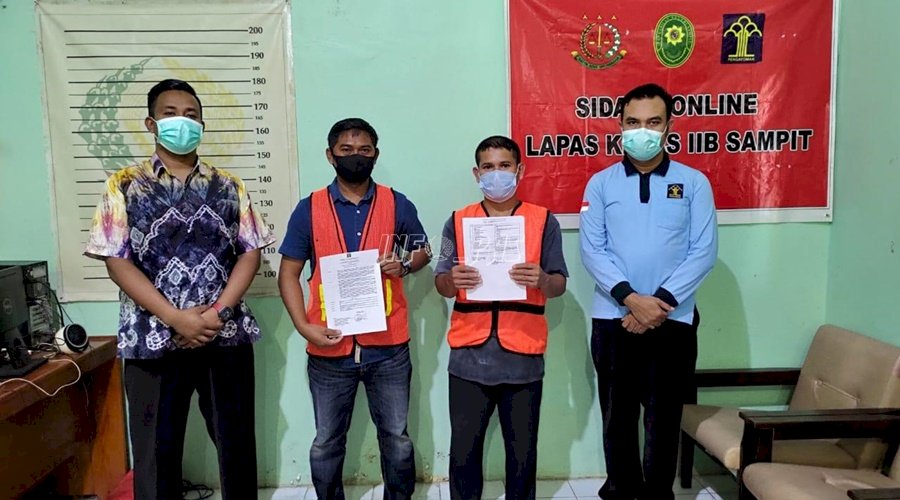 2 Narapidana Lapas Sampit Jalani Program Asimilasi di Rumah