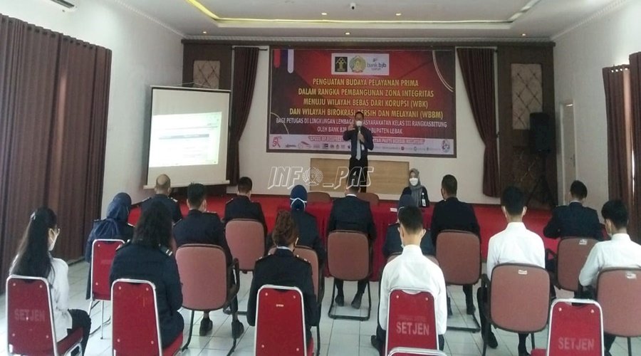 Lapas Rangkasbitung Dapat Ilmu Pelayanan Prima dari Bank BJB Syariah