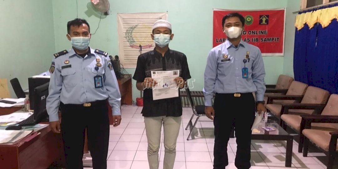 Seorang Narapidana Lapas Sampit Jalani Program Asimilasi Rumah