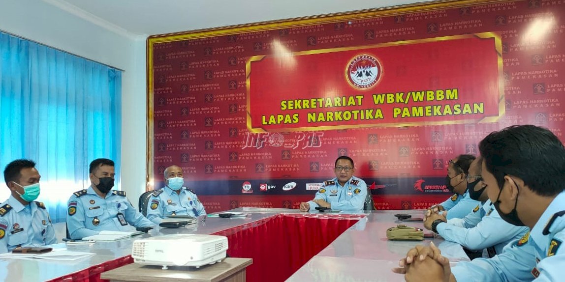Kumpulkan Jajaran Struktural, Kalapas Narkotika Pamekasan Bahas Sejumlah Hal