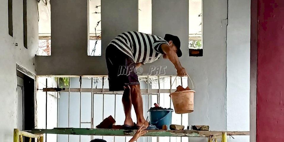 Jelang Idulfitri, Sejumlah Fasilitas di Lapas Padang Diperbaiki