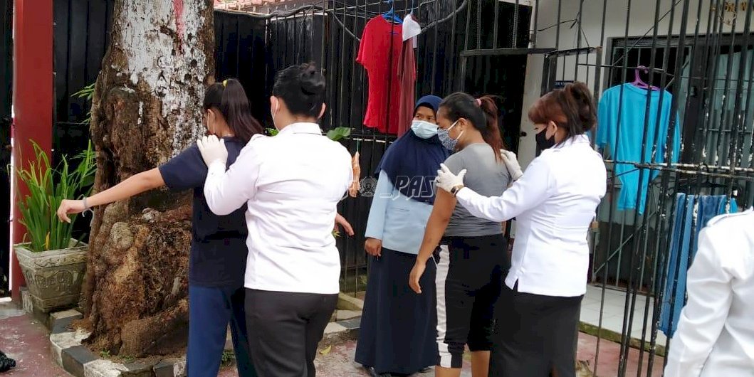 Sterilkan Blok Hunian, Lapas Rangkasbitung Lakukan Sidak