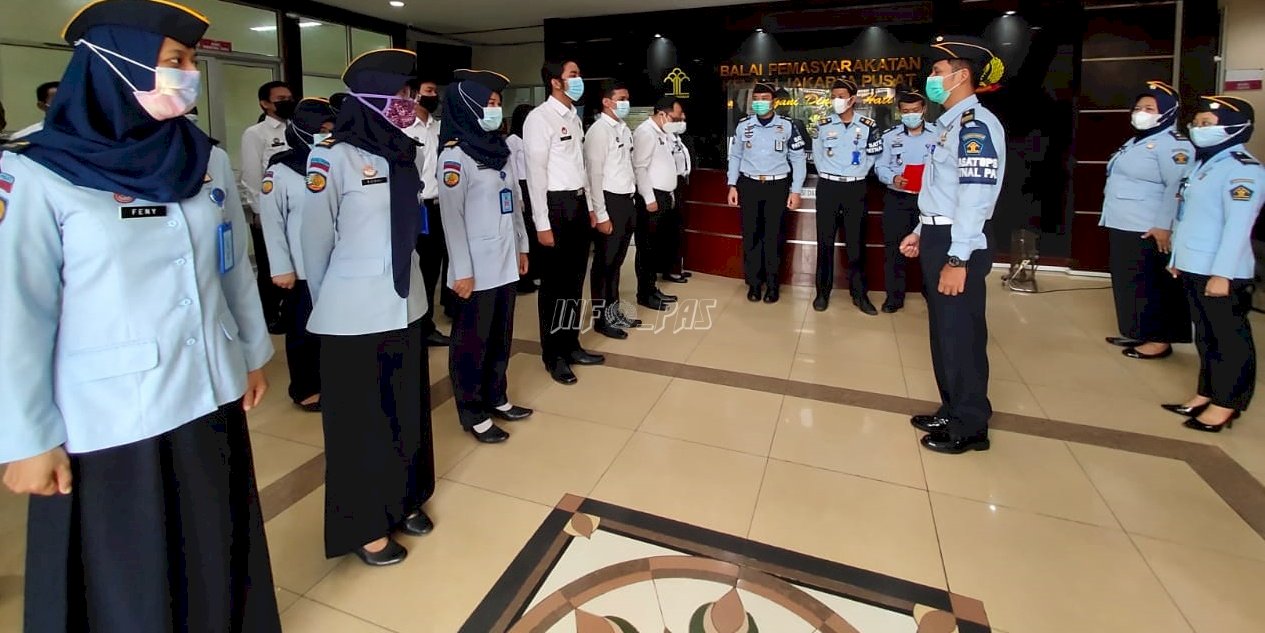 Satops Patnal Bapas Jakarta Pusat Tekankan Pentingnya Kedisiplinan Petugas