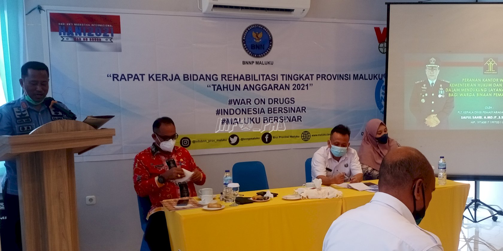 Plt. Kadivpas Maluku Paparkan Masalah & Penanggulangan Narkoba di Jajaran Pemasyarakatan
