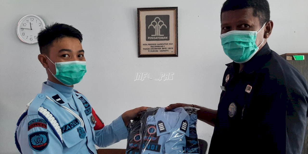 Jaga Kekompakan & Kebersamaan, Lapas Ambon Bagikan Pakaian Dinas