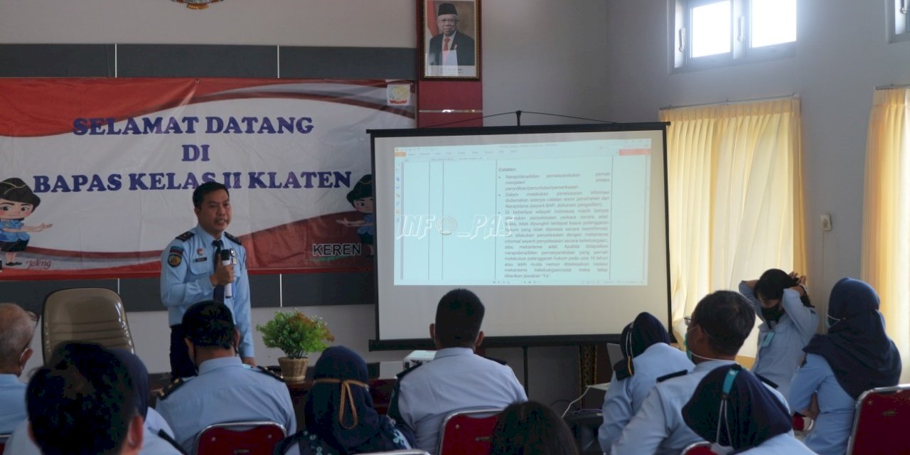 Dukung Corpu, Bapas Klaten Gelar Asesmen RRI & Krimonogenik