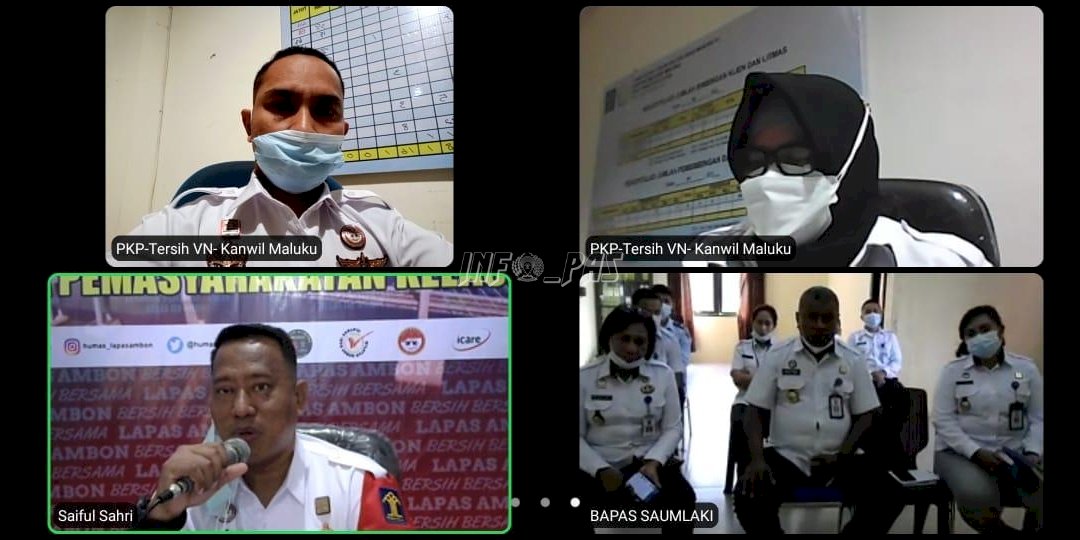 Giliran Bapas Saumlaki Dijumpai Plt Kadivpas Maluku Lewat Zoom
