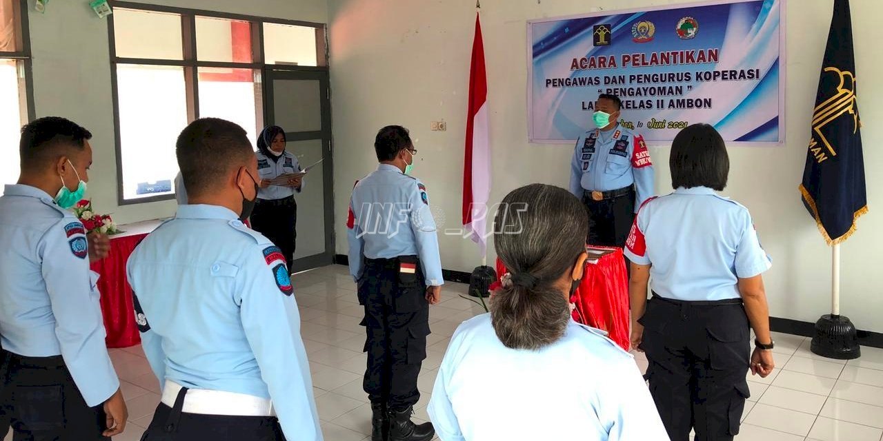 Kalapas Resmi Lantik Pengurus & Pengawas Koperasi Lapas Ambon