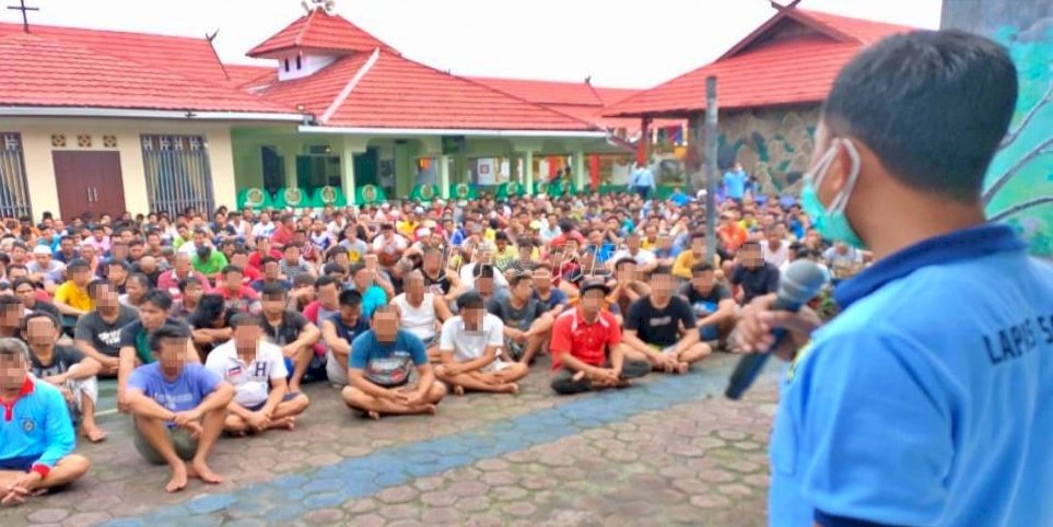 Sosialisasikan Rangkaian Program Pembinaan, Kalapas Sampit Kumpulkan WBP