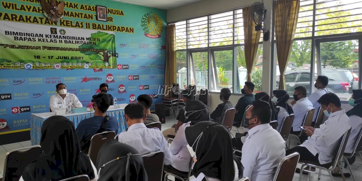 Bimbing Klien, Bapas Balikpapan Adakan Pelatihan Pembuatan Taman Outdoor