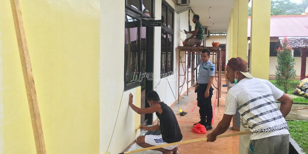 LPKA Ambon Rawat & Percantik Tampilan Bangunan