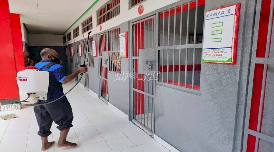 Cegah COVID-19, UPT Pemasyarakatan Kembali Disterilkan Disinfektan