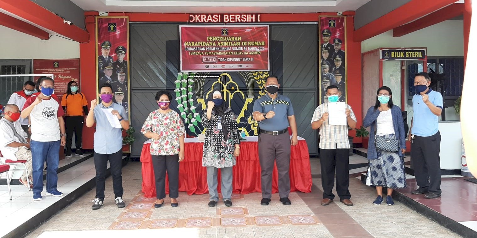 25 Narapidana Lapas Ambon Jalani Asimilasi di Rumah